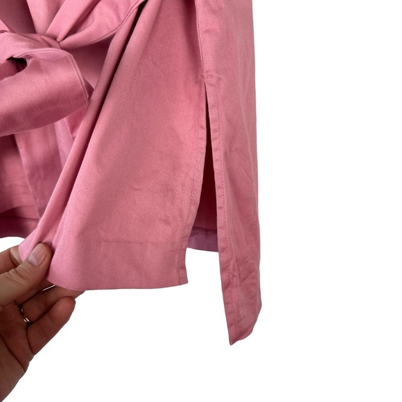 Ted Baker Sz 4 US 10 Women's Wrap Tie Front Cotton Kimono Top Large - Picture 7 of 14